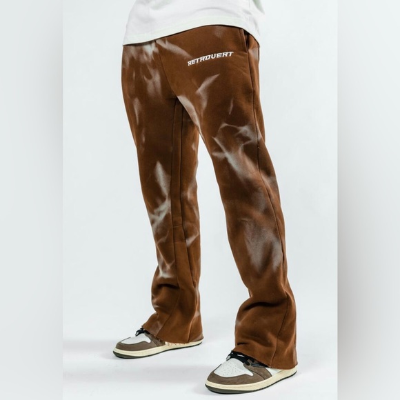 Retrovert FLARE MOCHA SWEATPANTS - Picture 2 of 4